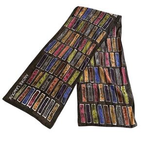 Andre Lanoux hand rolled silk scarf